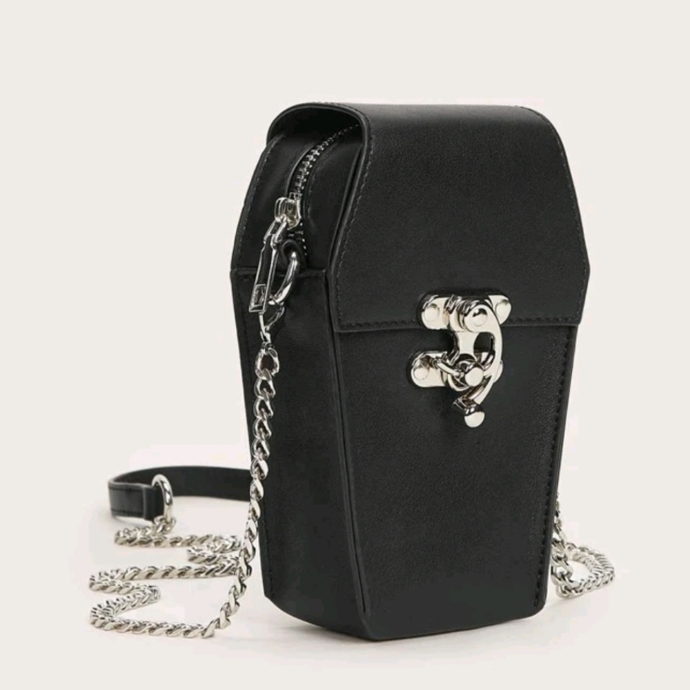 GONE SOON Coffin Crossbody Purse Bag - Picture 5 of 8